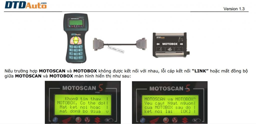 Hướng dẫn sử dụng thiết bị đọc lỗi xe máy - Motobox