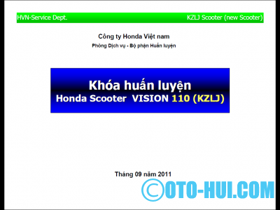 Tài liệu hướng dẫn và sửa chữa xe Vision-FI Honda