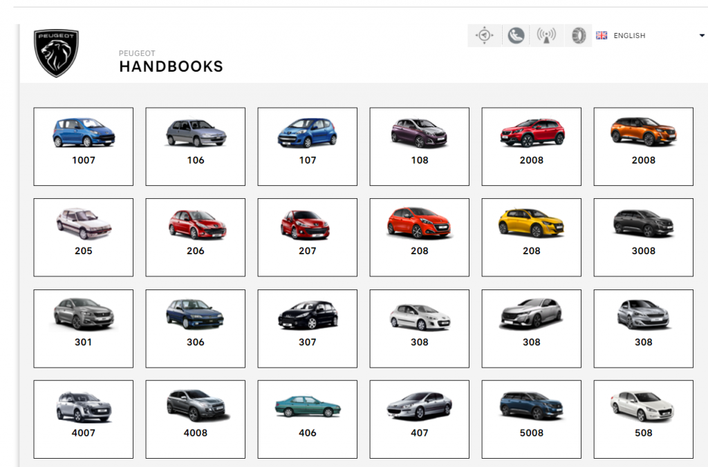 Handbooks All Car Peugeot (xem Online)