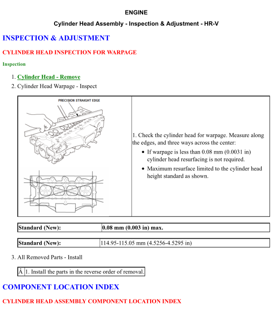 2013-2017 Honda HR-V, HR-V Hybrid Service Repair Manual (Tài liệu sửa chữa HONDA HR-V)