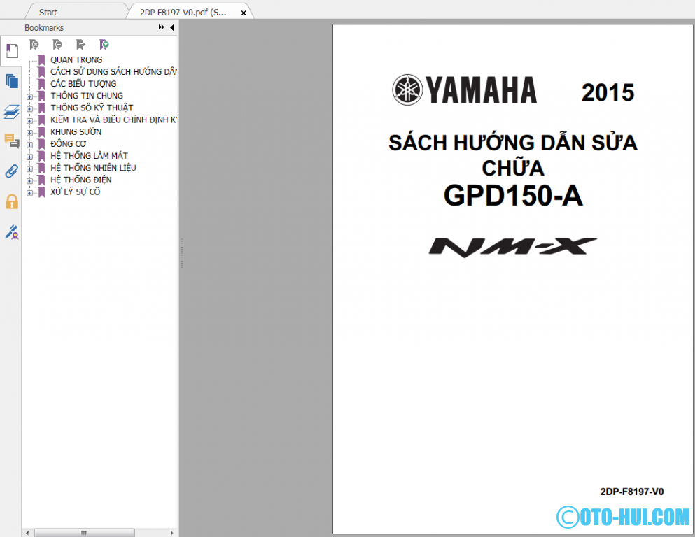 Tài liệu sửa chữa xe Yamaha NMX