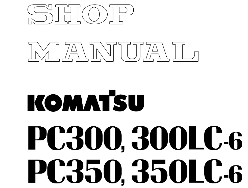 shop komatsu PC300-6