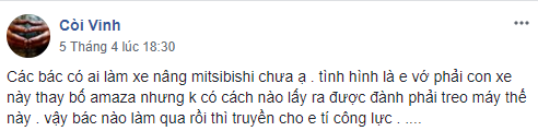 Cách thay bố amaza trên xe nâng Mitsubishi. 1.PNG