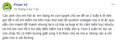 Chevrolet Spark đề không nổ. 1.PNG