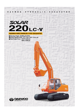 Solar S220LC-V Shop manual
