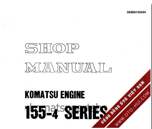 Komatsu 155-4 Series Diesel Engine Shop Manual