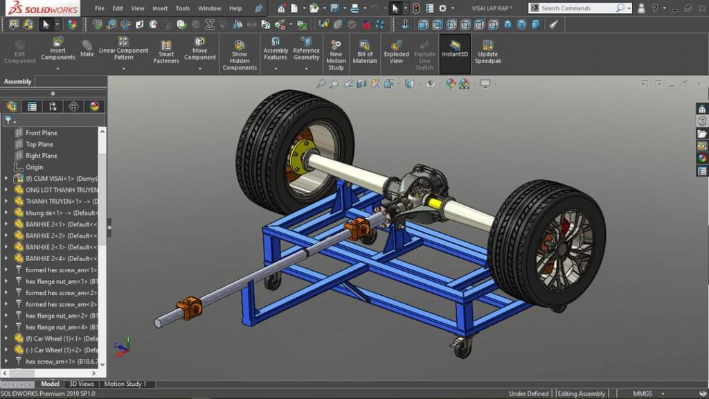 Đồ án tốt nghiệp
Mô hình Cad 3d hệ dẫn động cầu sau
Solidworks