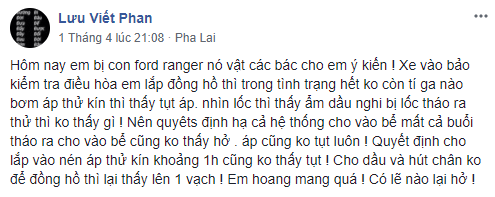 Ford Ranger bị hết ga và bơm tụt áp. 1.PNG