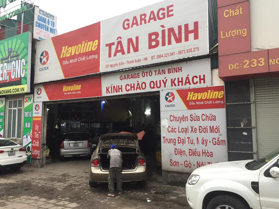 Garage Tân Bình tại Hà Nội, chuyên: máy - gầm - điện - điều hoà- sơn - gò