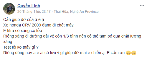 Honda CR-V 2009 đang đi chết máy. 1.PNG