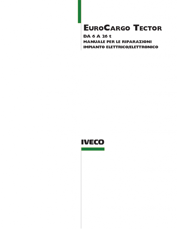Tài liệu sữa chữa xe Iveco Eurocargo Tector DA 6 A 26t
