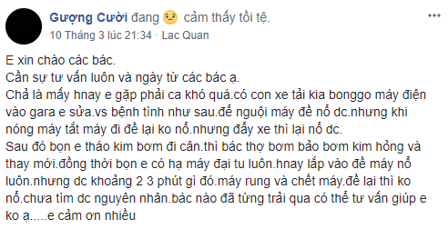 Kia Bongo rung giật, chết máy và khó nổ lại máy. 1.PNG