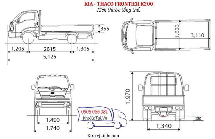 kích thước k200