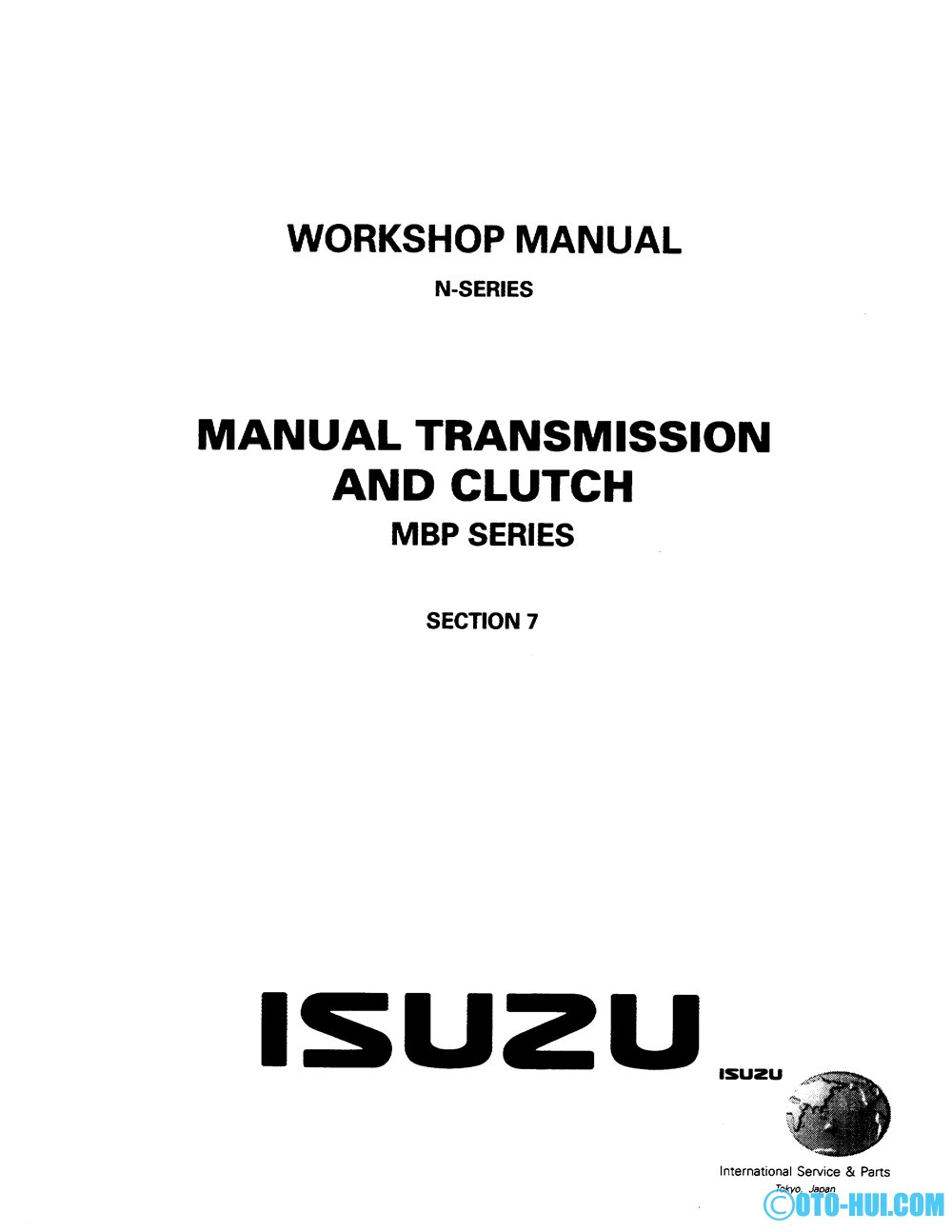 Hệ thống truyền lực xe isuzu n series (mbp series)