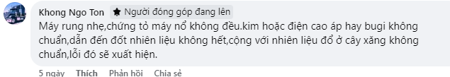 Lỗi P209622 Hiện tượng là nổ khi nguội máy hơi rung nhẹ, xóa đi chạy một thời gian sau thì bị ...PNG