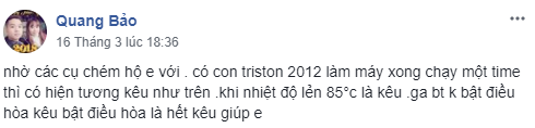 Mitsubishi Triton 2012 sau khi làm máy thì phát ra tiếng kêu. 1.PNG