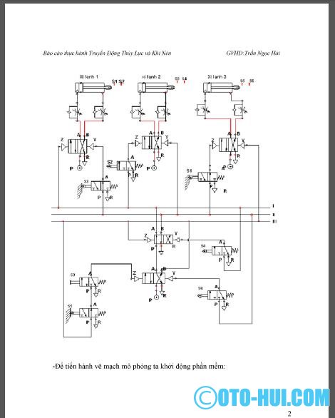 Báo cáo thực hành truyền động thủy lực khí nén - BKĐN