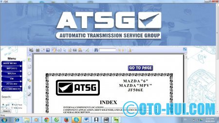 Phần mềm tra cứu về hộp số Automatic Transmission ATSG 2012