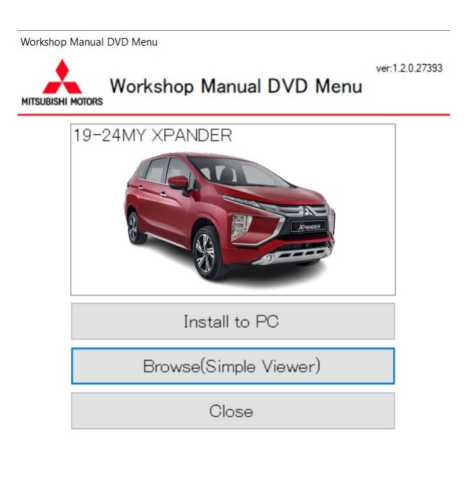 Mitsubishi Xpander 2019 - 2024 Factory Workshop Repair Service Manual