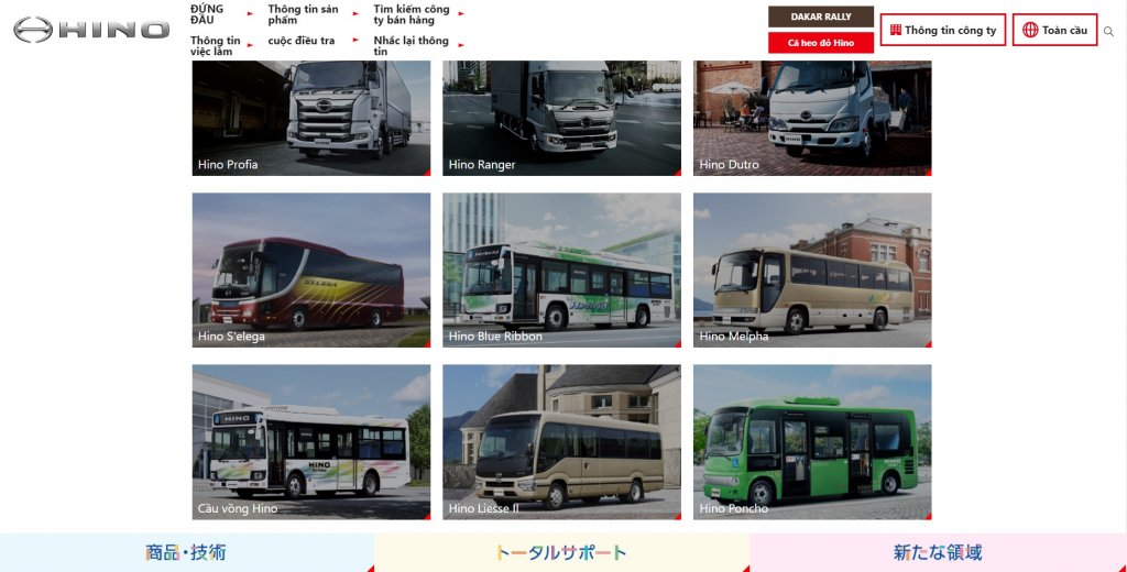 Web Tài liệu bảo dưỡng xe tải hino (tiếng Nhật)