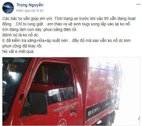 Thaco Towner 750 không nổ được máy. 1.PNG