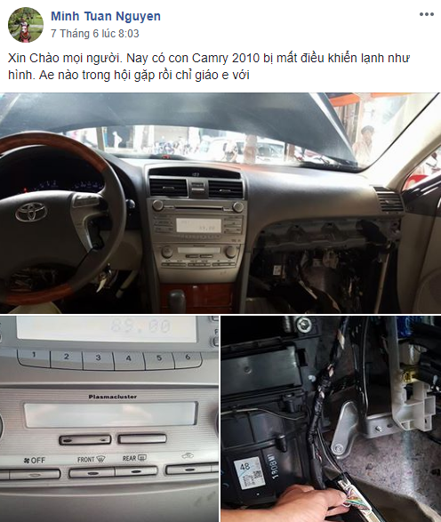 Toyota Camry 2010 bị mất điều khiển lạnh. 1.PNG