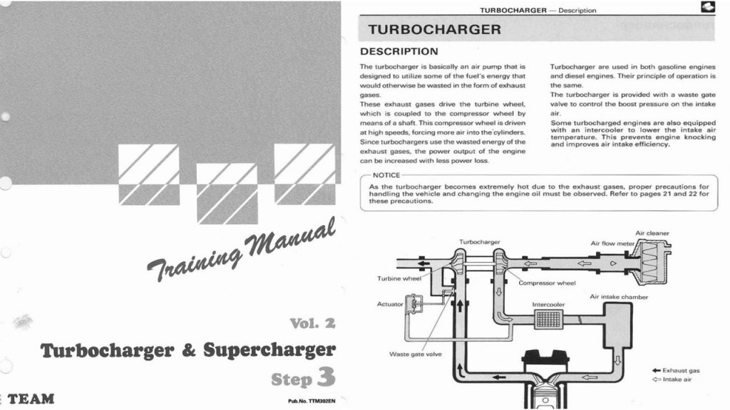 Tài liệu đào tạo Toyota giai đoạn 3 chương 2 Turbo-Supercharger