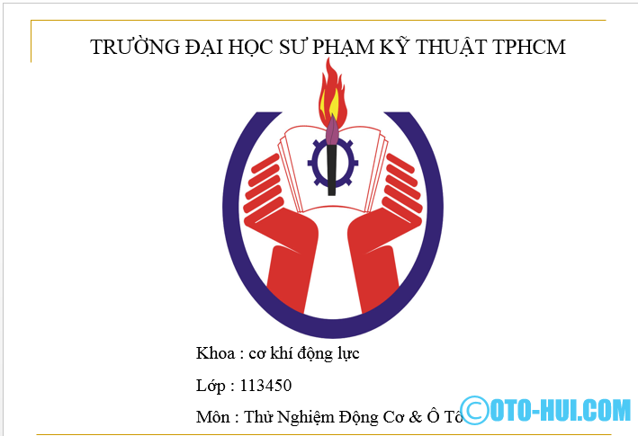 Tổng quang về bệ thử động cơ