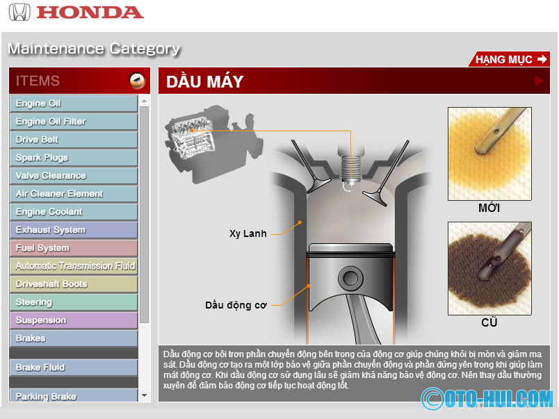 Tài liệu thông tin Bảo dưỡng Honda Civic (Tiếng Việt):