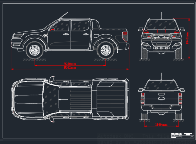 em muốn xin bản vẽ tổng thể xe ford ranger ạ