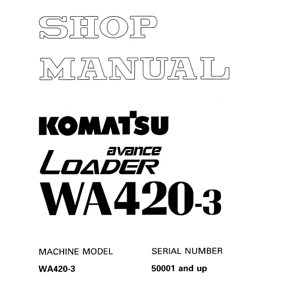 Komatsu WA420-3 tương đương WA400-3
