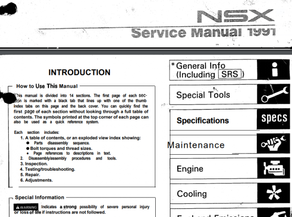 1991 Honda Acura NSX Service Manual 2.0 1.PNG